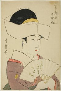 نمط منزل الرب الإقطاعي (Yashiki-fu) ، من سلسلة دليل الأنماط المعاصرة (Tosei fuzoku tsu) بواسطة كيتاجاوا أوتامارو