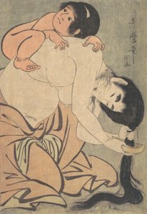 ياماوبا تمشط شعرها ، وكينتوكي ، كاليفورنيا. 1801. بواسطة كيتاجاوا أوتامارو