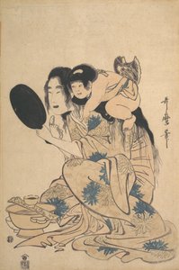 ياماوبا تبيض أسنانها و Kintoki ، كاليفورنيا. 1795. بواسطة كيتاجاوا أوتامارو