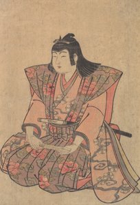 مغني صبي ، أواخر القرن الثامن عشر وأوائل القرن التاسع عشر. بواسطة Kitao Shigemasa