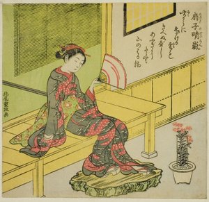إزالة النسيم من مروحة (Ogi no seiran) بواسطة Kitao Shigemasa