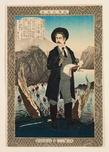 Fukuchi Gen'ichirō ، من سلسلة "نماذج إرشادية لطموح نبيل" بواسطة كوباياشي كيوتشيكا