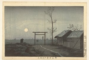 ضريح تارو إيناري في حقول الأرز في أساكوسا Asakusa tanbo Taro Inari (العنوان على الكائن) بواسطة فوكودا كوماجيرو
