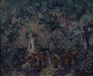 تصميم المسرح للباليه كورسير من تأليف أ. آدم ، 1911 بواسطة كونستانتين ألكسيفيتش كوروفين