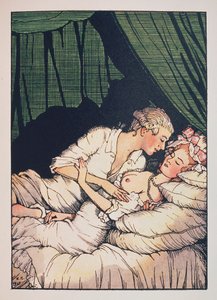 رسم توضيحي لـ "Le Livre de la Marquise" لـ Franz Blei (رسم توضيحي لكتاب Marquise بقلم Franz Blei) (مركيز ، عاريات ، مستلقية على السرير مع عشيقها) - عمل كونستانتين (كونستانتين) أندرييفيتش سوموف (1869- 1939) ، والحفر
