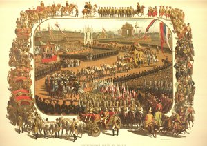 الدخول الاحتفالي لألكسندر الثالث في موسكو من ألبوم التتويج ، 1883