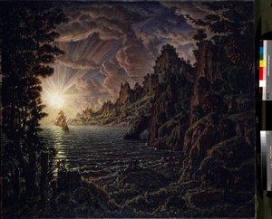 السفن ، شمس المساء بواسطة كونستانتين بوجيفسكي