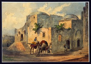 طريق الآلام (طريق المعاناة ، طريق الصليب) وبيت بيلاطس البنطي (10 ق.م - 39 م) في القدس. (طريق الأحزان وبيت بيلاطس البنطي). الأماكن المذكورة في الكتاب المقدس ، الحج للمسيحيين ، طريق الآلام هو الفصل بواسطة كونستانتين كارلوفيتش جيرز