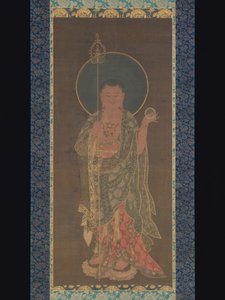 التمرير المعلق من Kshitigarbha ، 1300-50 بواسطة المدرسة الكورية