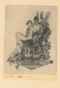Ex libris van István Lusztig Ex Theatre dr. István Lustig (العنوان على الكائن)