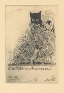 Ex libris بواسطة Tekla Östreicher