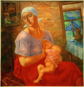 أم بواسطة Kosma Sergeevich Petrov Vodkin