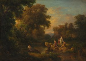 ديانا وحورياتها ، 1853.
