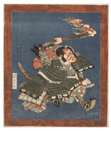 ممثل كابوكي ، إيشيكاوا دانجورو السابع ، حوالي 1815-1820 (قالب خشبي على ورق) بواسطة كونيناغا أوتاغاوا