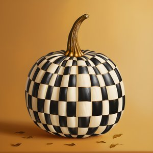 ذهبي أبيض وأسود، قرع على خلفية بيج 1