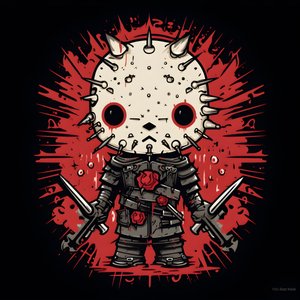 تصميم قميص Hello Kitty als Pinhead 1