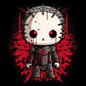 تصميم قميص Hello Kitty als Pinhead 2