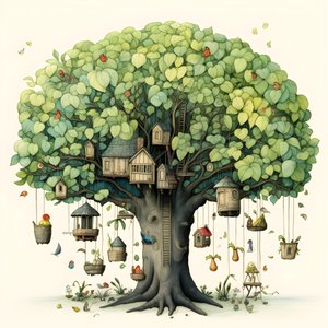 أشجار التوضيح للأطفال 3