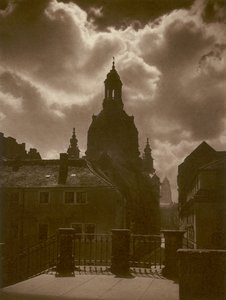 دريسدن ، Frauenkirche (b / w photo) بواسطة كيرت هيلشر