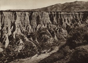 إيطاليا: Diamante ، Calabria ، التآكل (b / w photo) بواسطة كيرت هيلشر