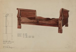 سرير مزلقة ، ج. 1936.