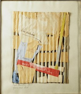Green and red (Green and Red) Collage by Kurt Schwitters (1887-1948) 1947 Private Collection بواسطة كيرت شويترز