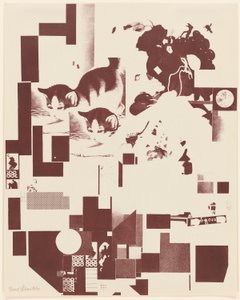 بدون عنوان ، رقم 5 من 6 من محفظة Merz 3. Kurt Schwitters 6 مطبوعات حجرية. مجلد Merz. أول محفظة من شركة Merz للنشر (Merz 3. Kurt Schwitters 6 lithos. Merz Portfolio. First Portfolio of the Merz Publisher) بواسطة كيرت شويترز