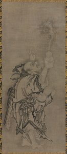 Hotei with Daoist Immortals: خالد مع القرع والتنين
