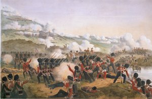 المسؤول الكبير عن الحرس على مرتفعات ألما خلال حرب القرم ، 1854 (ليثو ملون)
