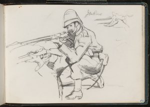 جنكينز الركوع على النار ، 1879 بواسطة سيدة بتلر