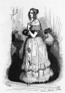 Illustration for Duchess Of Langeais, novel by Honore de Balzac (1799-1850) from multi-volume collection entitled Human Comedy, engraving by Laisne بواسطة لايسن لايسن