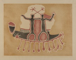 Petroglyph - شخصيات بشرية بواسطة لالا إيف ريفول