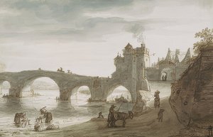 جسر فوق لوار في أمبواز. 1640