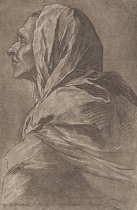 رأس امرأة ، كاليفورنيا. 1758. بواسطة لامبرت سيجسبرت آدم
