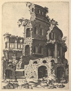 أنقاض بازيليكا من سلسلة رسام Ruinarum variarum fabricarum delineationes ... ، 1554