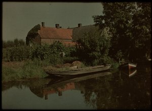 Blikkenburgervaart ، زيست ، مع القوارب والمزرعة (وربما فيليم إميلار الأب) بواسطة لامبرت هندريك فان بيرك