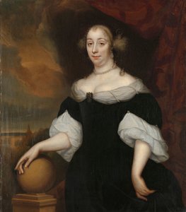مارجريتا مونتر (1639-1711) ، الزوجة الثانية لرحلة جاكوبوس بواسطة لامبرت جانز. دي هيو