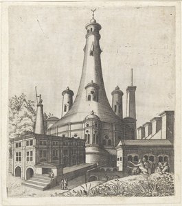 التقى Gebouw een half maan op het dak رسومات أنقاض المصنوعات المختلفة مفيدة جدًا للرسامين وغيرهم من الفنانين من هذا النوع (عنوان السلسلة)