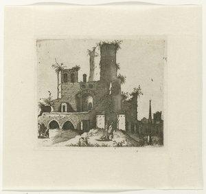 التقى Ruïne rechthoekige toren رسومات أنقاض المصنوعات المختلفة مفيدة جدًا للرسامين وغيرهم من الفنانين من هذا النوع (عنوان السلسلة)