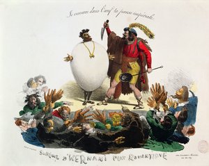 `` Hernani Sublime ، وهو طبق رومانسي &39;&39; ، كاريكاتور لـ Hernani `` فيكتور هوغو (1802-85) ج 1830 (انظر أيضًا 162741)
