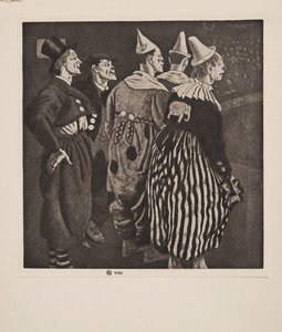 خمسة مهرجين ، حانة. 1926. بواسطة لورا نايت
