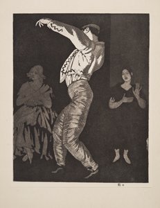 الراقصة الاسبانية رقم II ، حانة. 1923. بواسطة لورا نايت