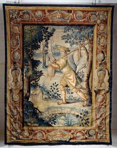Game carrier, tapestry from series Hunts of Francis I