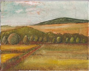 في الوادي، 2025 (زيت على قماش)