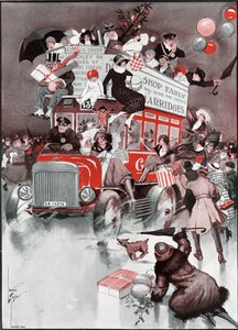 التسوق في عيد الميلاد 1921. بواسطة لوري تايلور