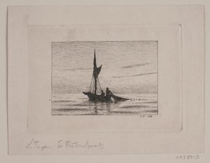 قارب صيد بواسطة Laurits Regner Tuxen