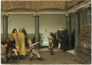 تعليم أطفال كلوتيلد وكلوفيس ، 1868 بواسطة لورنس ألما تاديما