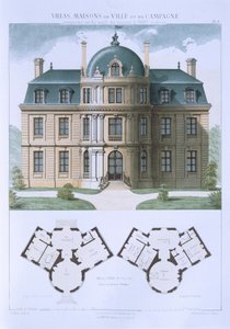 تصميم من &39;Town and Country Houses Based on the Modern Houses of Paris&39; ، c.1864 بواسطة Leblanc