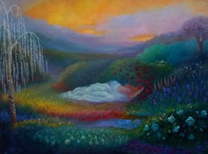 حديقة بيرسيفوني الثانية، 2025 (زيت على قماش) بواسطة لي كامبل