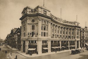 بيت الهند الشرقية ، واجهة ليبرتيز الفردية في شارع ريجنت الجديد ، c1935. بواسطة لومير